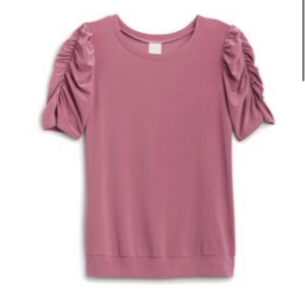 Kaileigh Camryn Ruched Sleeve Knit Top-Purple! Size XL! Women’s!!